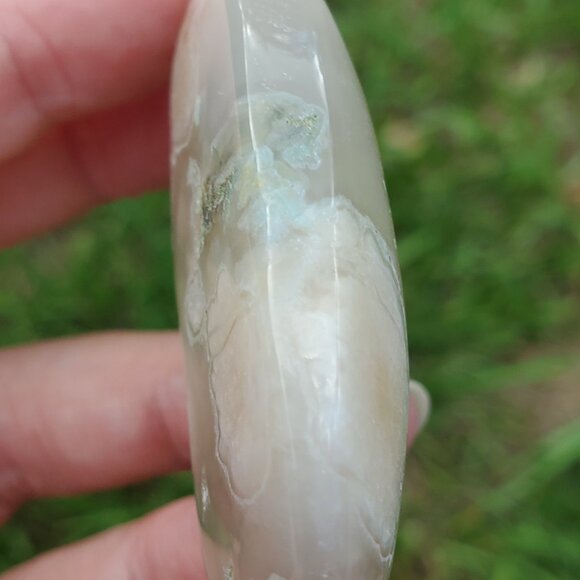 Flower Agate Palm Stone (FA607) - Picture 5 of 8